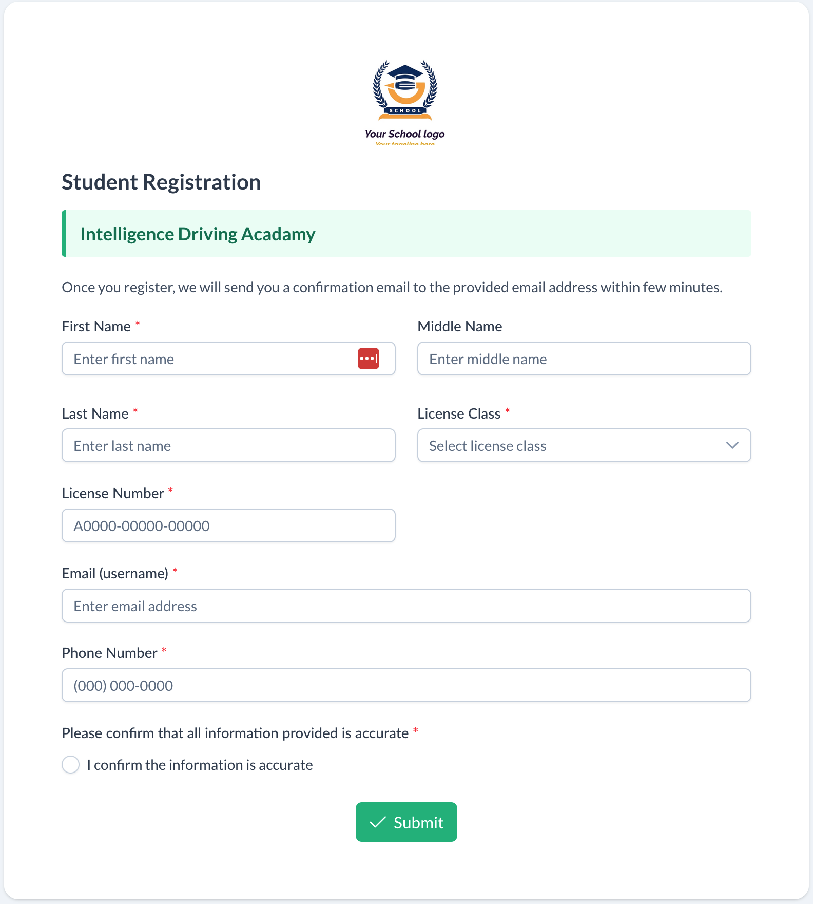 Online Enrollment Integration